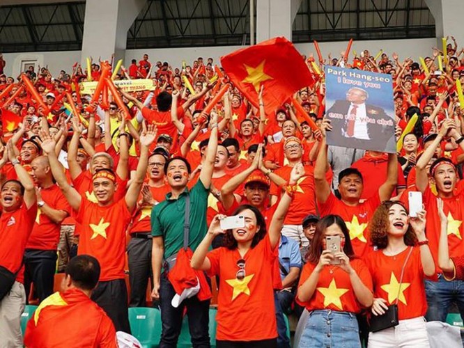 26 năm tham dự vòng loại World Cup, đây là lần đầu tiên đội tuyển Việt Nam gần với cơ hội có được tấm vé đi sâu nhất. Ảnh VietTimes.