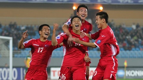 Các cầu thủ Triều Tiên đều có thể hình lý tưởng. Ảnh AFC.
