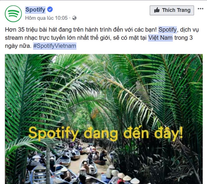 Spotify chính thức vào Việt Nam từ 13/3, Zing MP3, Nhaccuatui lo lắng? ảnh 1