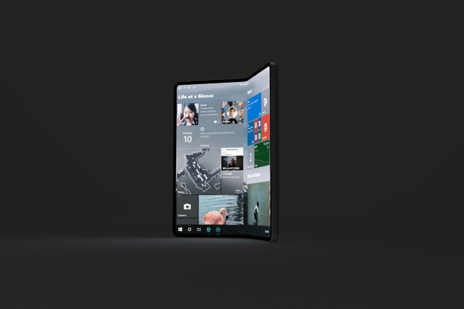 Bạn có thích một chiếc điện thoại Surface Phone có thể gập đôi như hình ảnh dưới đây? ảnh 3