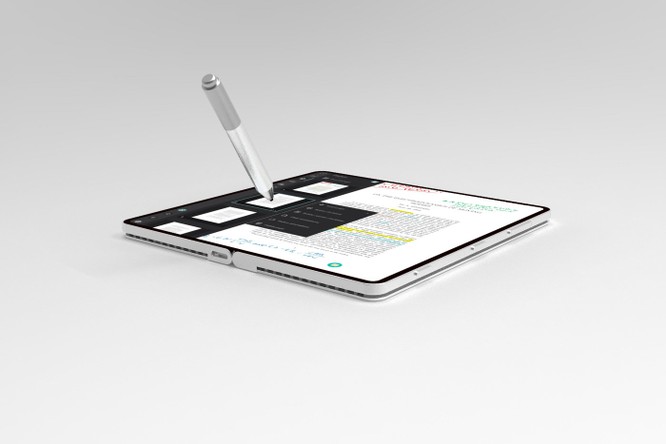 Bạn có thích một chiếc điện thoại Surface Phone có thể gập đôi như hình ảnh dưới đây? ảnh 5