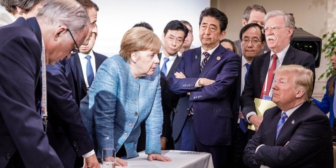Chỉ một tấm ảnh trên Twitter cũng cho thấy mức độ “căng như dây đàn” của Mỹ với các thành viên G7 ảnh 1