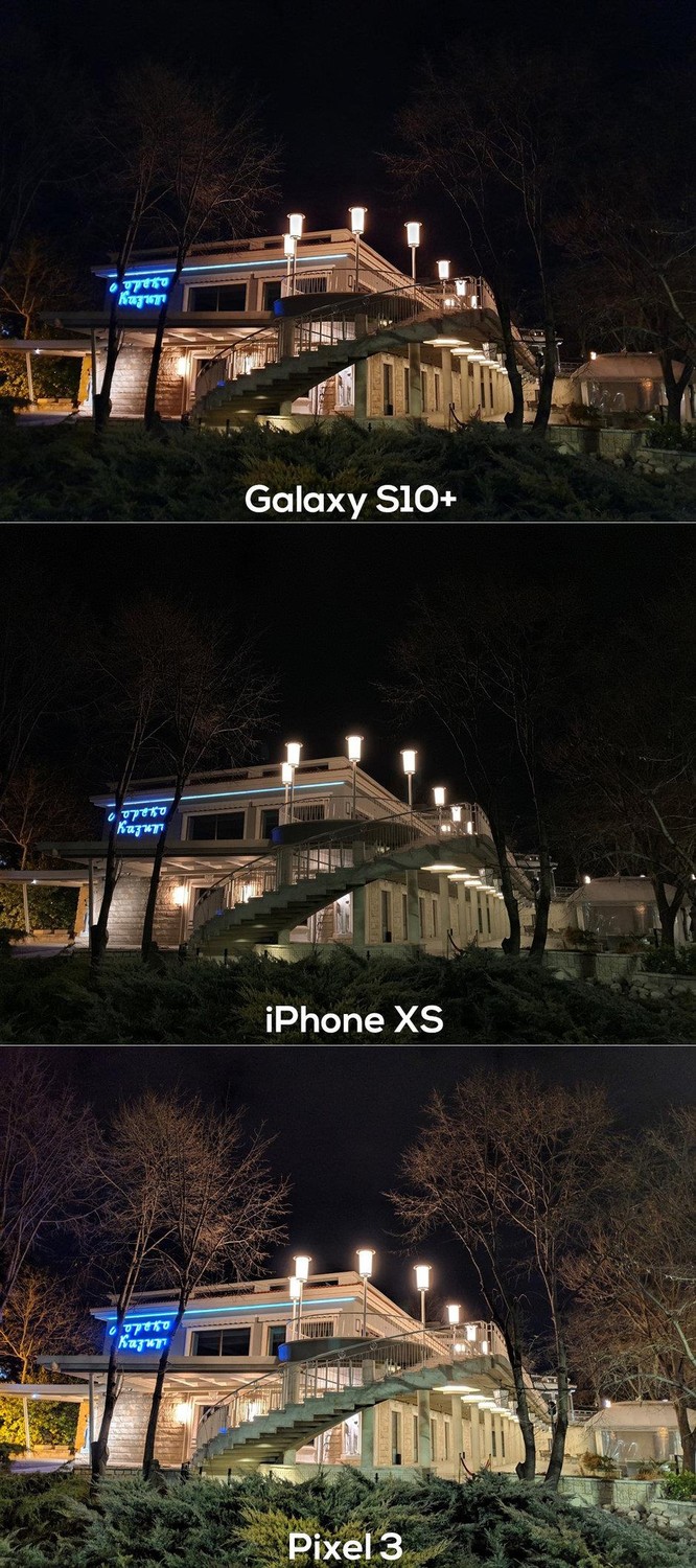 So sánh ảnh chụp đêm giữa Galaxy S10+ với Google Pixel 3 và iPhone XS: nhà vua đã lộ diện ảnh 7