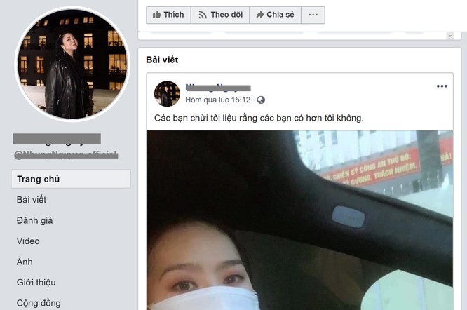 Sau 2 ngày bệnh nhân số 17 được phát hiện, hàng chục tài khoản Facebook giả mạo của cô gái này xuất hiện ảnh 1