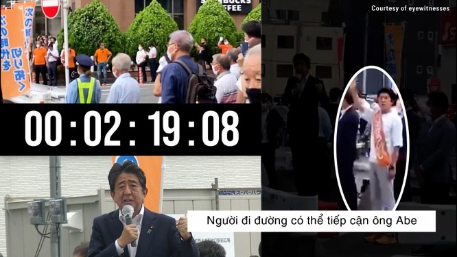 Vụ ám sát ông Abe: Hình ảnh và video mới công bố cho thấy lỗ hổng bảo vệ yếu nhân ảnh 5