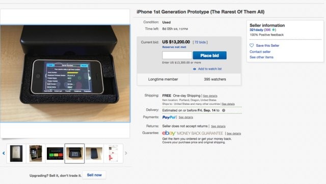 Một mẫu iPhone cực hiếm từ 2006 đang được rao bán trên eBay, và đã vượt qua mức giá 13.000 USD ảnh 1