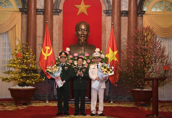 Ba vị Đại tướng hiện đang phục vụ trong các lực lượng vũ trang Việt Nam (Ảnh: QĐND)