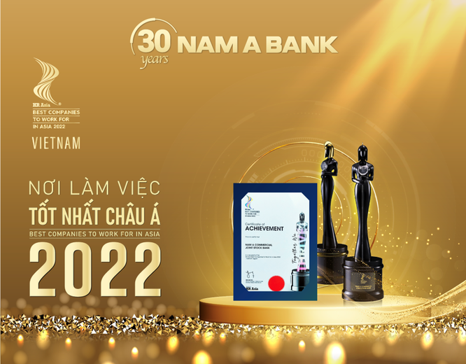 Nam A Bank tiếp tục được vinh danh “Nơi làm việc tốt nhất Châu Á” ảnh 1
