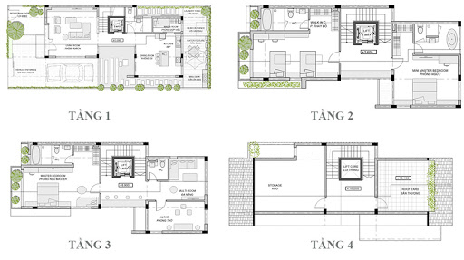 Mặt bằng thiết kế An Vượng Villa