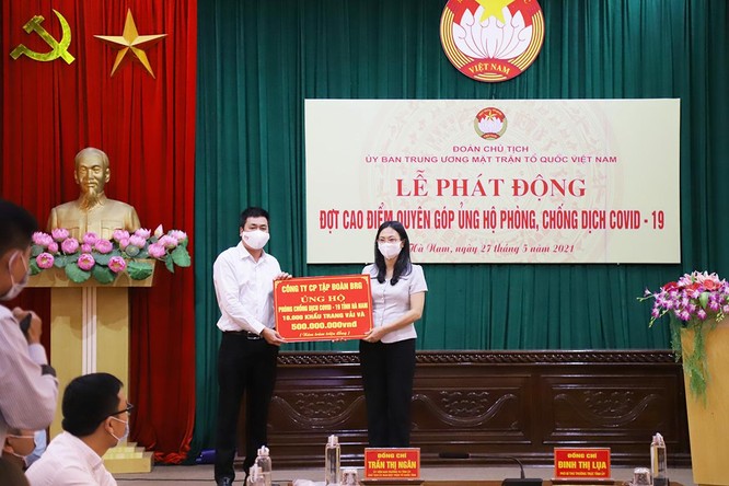 Tập đoàn BRG ủng hộ 1 tỷ đồng và 20.000 khẩu trang cho tỉnh Hà Nam, Bắc Giang để chống dịch Covid-19 ảnh 1