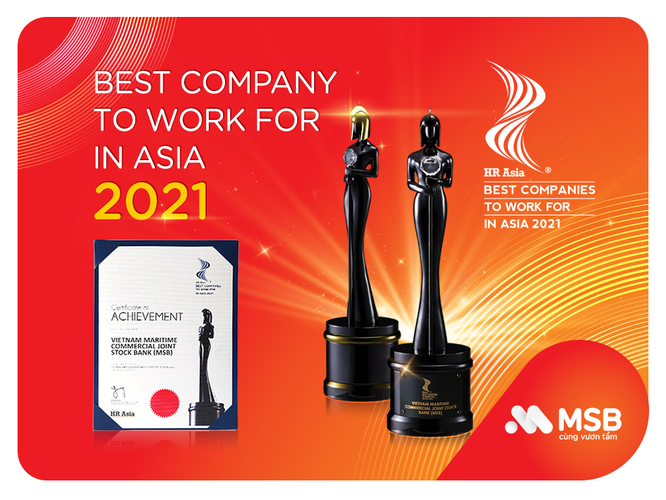 MSB tự hào lọt danh sách “nơi làm việc tốt nhất Châu Á 2021” ảnh 1