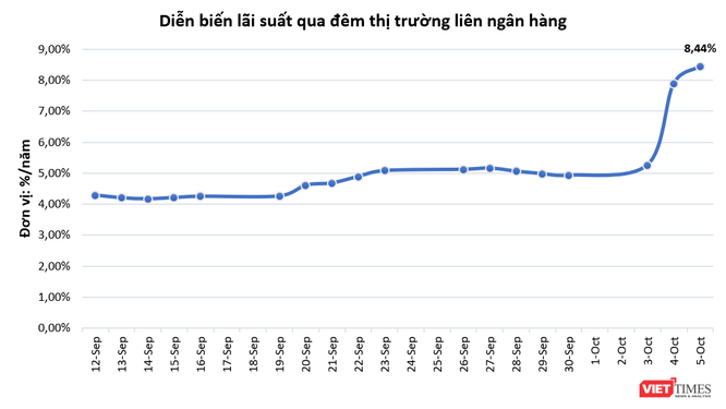 Lãi suất liên ngân hàng lập đỉnh 10 năm ảnh 1