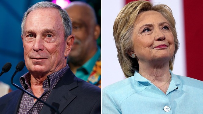 Tỷ phú Mike Bloomberg và bà Hillary Clinton có thể tham gia chạy đua bởi các ứng viên đảng Dân chủ không có cơ đánh bại ông Trump (Ảnh: Getty)
