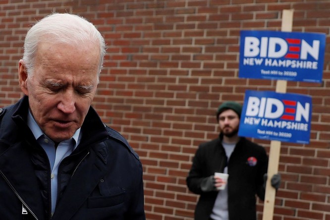 Đêm bầu cử ở New Hampshire là một thất bại với cựu Phó Tổng thống Joe Biden (Ảnh: NYPost)