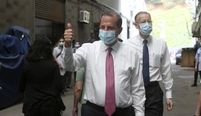 bộ trưởng Y tế và Dịch vụ Nhân sinh Mỹ Alex Azar tới thăm Đài Loan trong tuần này, khiến Bắc Kinh cực lực phản đối (Ảnh: AP)