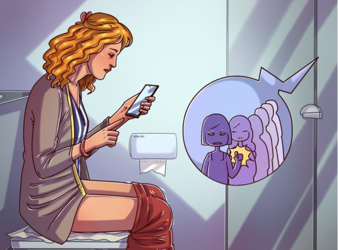 Dùng smartphone khi đi vệ sinh làm tăng nguy cơ bị trĩ ảnh 3