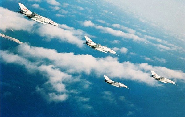 Máy bay chiến đấu J-7 Trung Quốc. Nguồn ảnh: Thời báo Hoàn Cầu, Trung Quốc