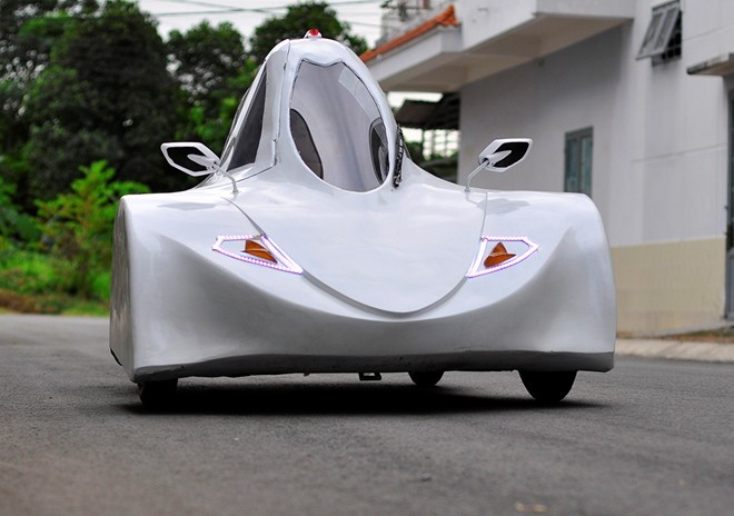 Sinh viên Đồng Nai chế tạo xe chạy 200 km chỉ hết 1 lít cồn ảnh 11