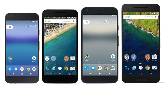 Những mẫu điện thoại Nexus và Pixel