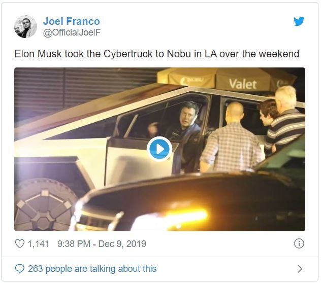 Elon Musk bị bắt gặp lái Tesla Cybertruck chạy quanh Los Angeles ảnh 1