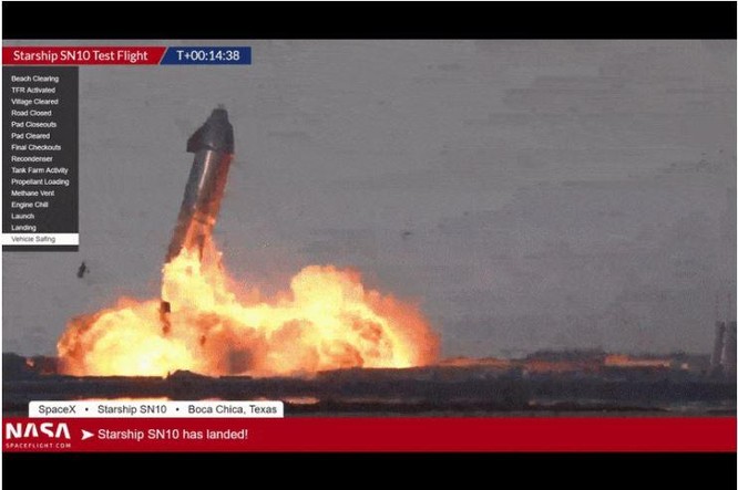Starship của SpaceX lần đầu tiên hạ cánh thành công ảnh 1