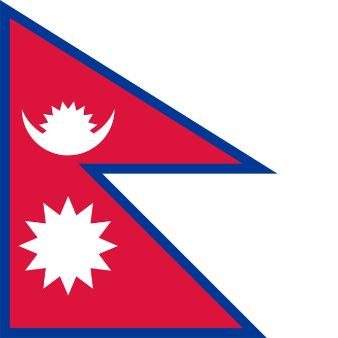 Quốc kỳ Nepal – biểu tượng tuyệt đẹp của vùng núi Himalaya với màu đỏ tượng trưng cho sức mạnh và tấm lòng trung thành của nhân dân Nepal. Kết hợp với hình ảnh mặt trời và trăng tròn, Quốc kỳ Nepal đánh dấu sự tôn vinh đất nước và truyền thống văn hóa của người dân.