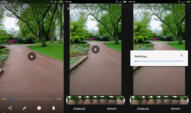 Phiên bản mới nhất ứng dụng của Google Photos sẽ cho phép người dùng loại bỏ đáng kể những rung động ngoài ý muốn trong video chỉ với một nút nhấn.