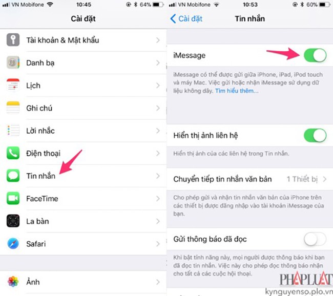 7 cách sửa lỗi không thể gửi tin nhắn trên iPhone ảnh 5 7 cách sửa lỗi không thể gửi tin nhắn trên iPhone ảnh 5