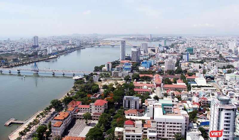 Một góc TP Đà Nẵng nhìn từ trên cao