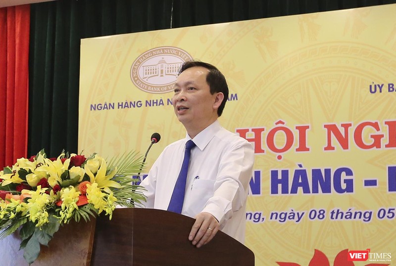 Ông Đào Minh Tú, Phó Thống đốc NHNN Việt Nam phát biểu đề dẫn Hội nghị Kết nối Ngân hàng-Doanh nghiệp tại Đà Nẵng