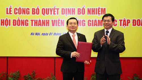 Ông Nguyễn Quốc Khánh trong một buổi lễ công bố quyết định bổ nhiệm chức vụ