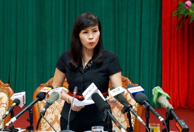 Bà Lê Mai Trang, Phó chủ tịch UBND quận Thanh Xuân. Ảnh: Báo Chất lượng Việt Nam
