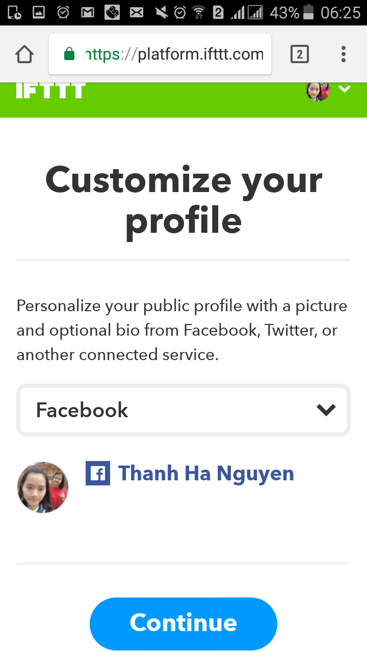 Hướng dẫn cách dùng ứng dụng IFTTT trên Android – Công cụ “bá đạo” làm chủ thời gian ảnh 6 Hướng dẫn cách dùng ứng dụng IFTTT trên Android – Công cụ “bá đạo” làm chủ thời gian ảnh 6
