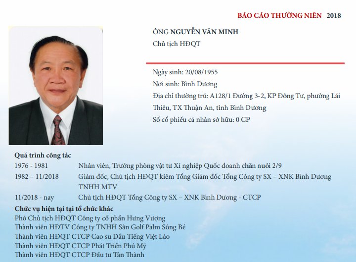 Ông Nguyễn Văn Minh xin từ nhiệm giữa tâm báo nhưng không được chấp thuận (Nguồn: Protrade) 