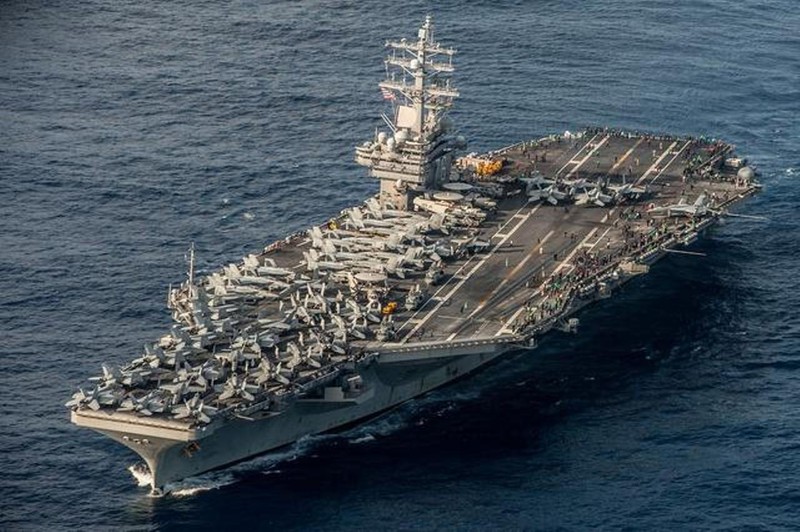 Tàu sân nay USS Ronal Reagan vào Biển Đông trước ngày Quốc khánh khiến phía Trung Quốc tức giận.
