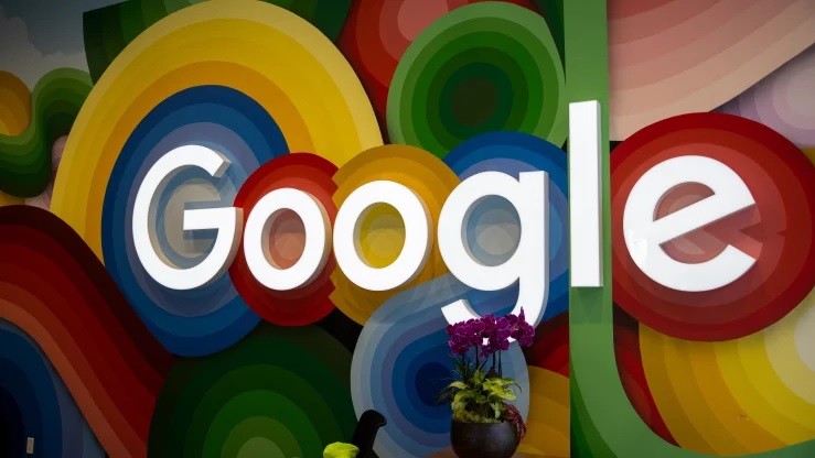 Logo tại trụ sở chính của Google ở Mountain View, California, Mỹ ngày 26/9/2022. Ảnh Tayfun Coskun/Anadolu.
