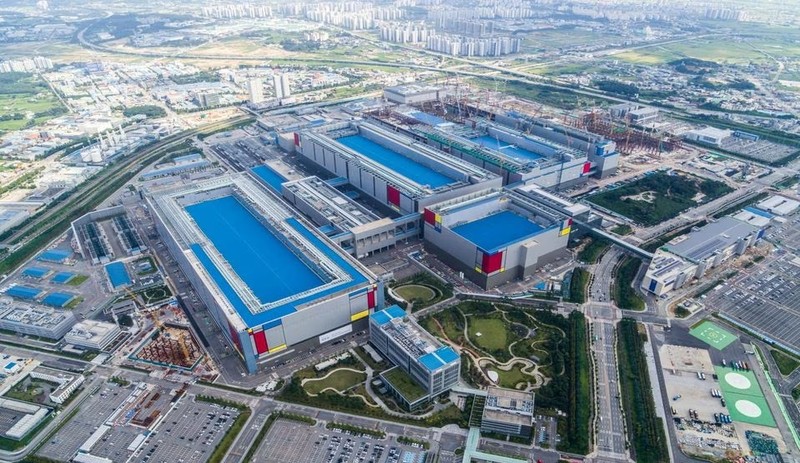 Nhà máy sản xuất chip của Samsung Electronics tại Pyeongtaek, Hàn Quốc ngày 7/9/2022. Ảnh Reuters