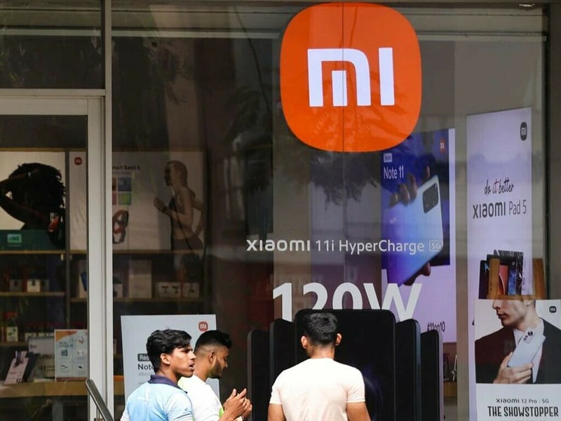Cửa hành điện thoại Xiaomi ở Ấn Độ. Ảnh Business Recorder