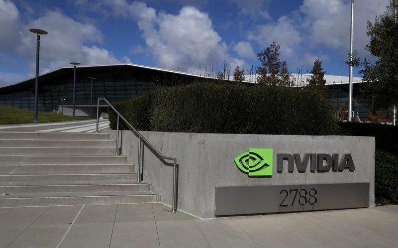 Trụ sở công ty Nvidia ở Santa Clara, California. Ảnh Reuters