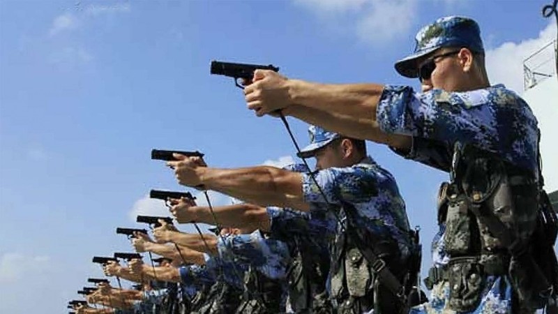 Thủy quân lục chiến Trung Quốc luyện tập