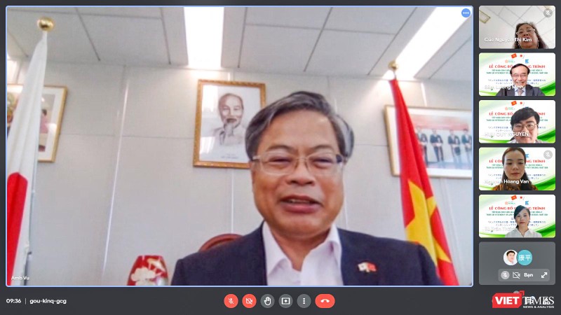 Ông Vũ Bình - Tổng lãnh sự Việt Nam tại Fukuoka tại buổi công bố chương trình tiếp nhận sinh viên Đà Nẵng sang Nhật để thực tập internship và làm việc tại TP Fukuoka 