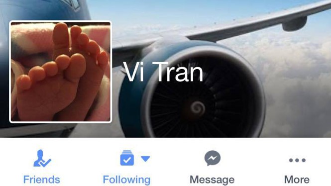 Trang Facebook mà Vi Tran dùng để giao dịch với du học sinh - Ảnh chụp màn hình