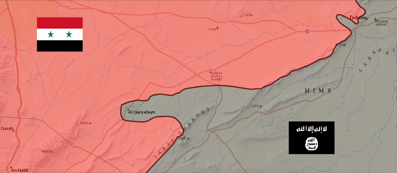 Quân đội Syria bao vây thành phố Qaraytayn, tiếp tục tấn công Palmyra 