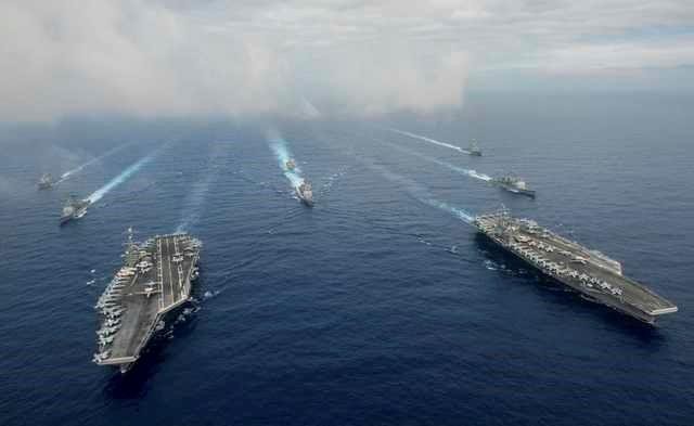 Hai tàu sân bay Mỹ sẵn sàng ở châu Á Thái Bình Dương