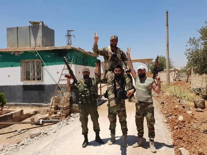 Binh sĩ quân đội Syria trên chiến trường Daraa, ảnh minh họa Masdar News