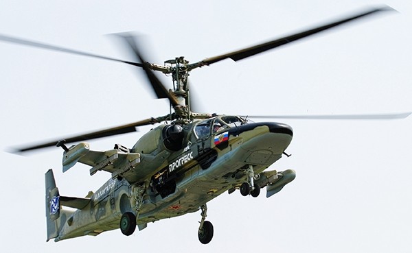 Trực thăng chiến đấu Ka-52 Alligator. Ảnh minh họa: Russian Gazeta.