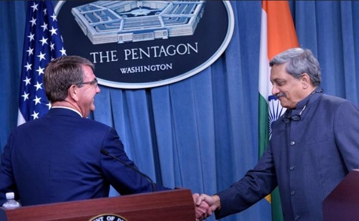 Bộ trưởng Quốc phòng Ấn Độ Manohar Parrikar vừa đến thăm Mỹ