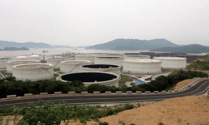 Cơ sở dự trữ dầu mỏ quốc gia Chu Sơn. Ảnh: Sina