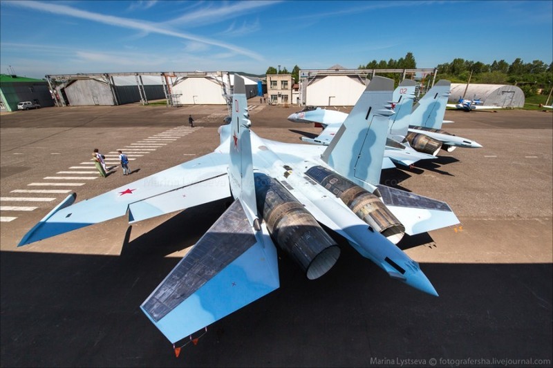 Máy bay chiến đấu Su-35 của Quân đội Nga (ảnh tư liệu)