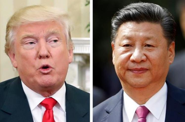 Tổng thống Mỹ Donald Trump và Chủ tịch Trung Quốc Tập Cận Bình. Ảnh: Thời báo Công thương, Đài Loan.